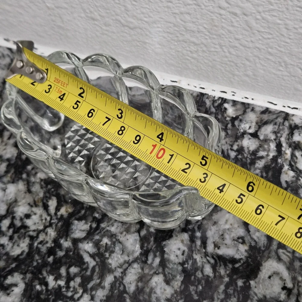 vintage Princess House crystal utensil‎ spoon and fork holder